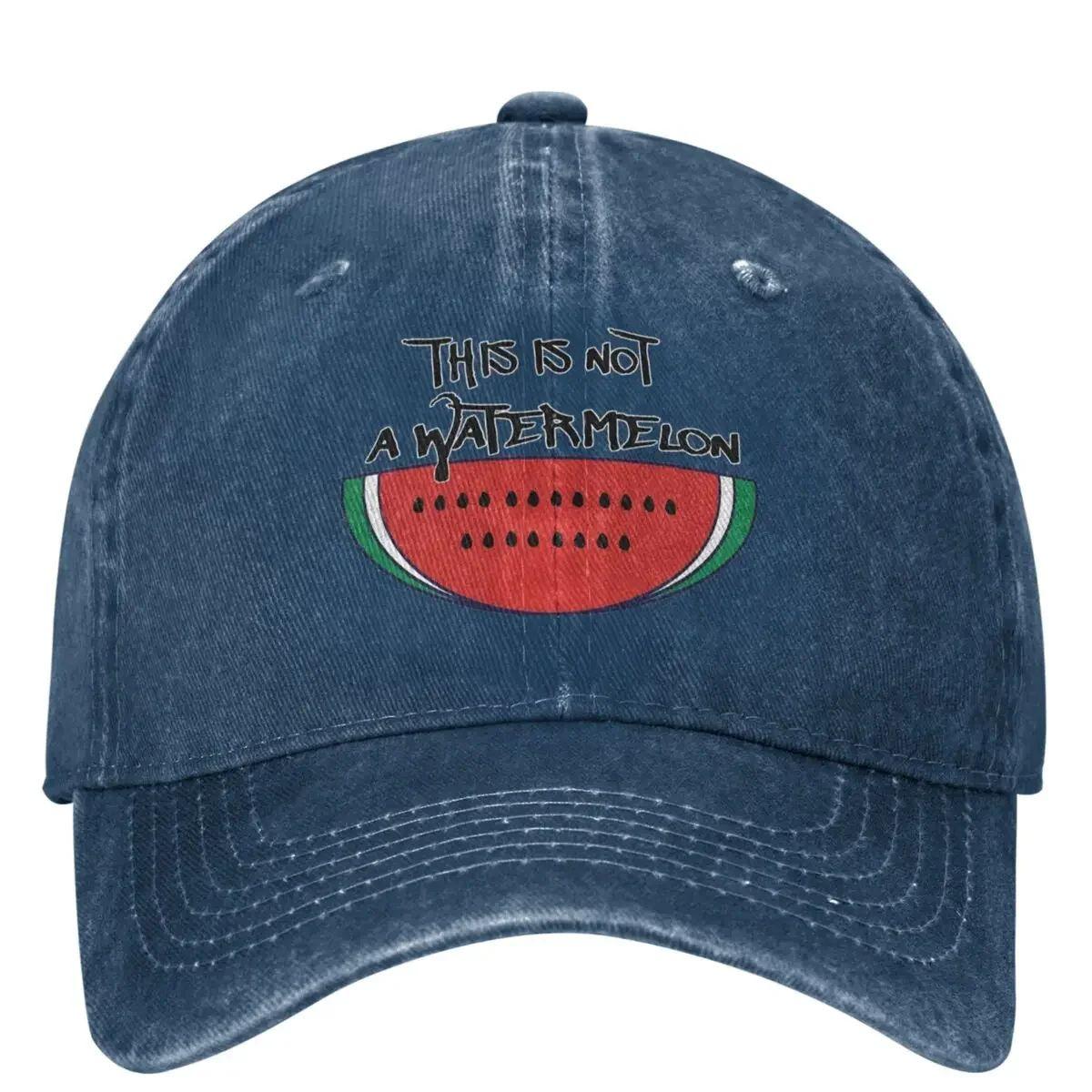 This Is Not A Watermelon Baseball Cap Unisex Women Fashion Casual Hats Sun Protection Rock Fashion Baseball Cap Adjustable