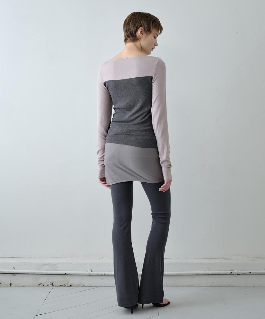 Simeteuligpeosenteu Flare Cotton Modal Leggings / Charcoal