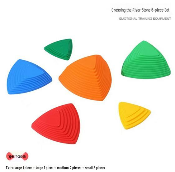 

Радужные сенсорные камни для ходьбы: Оборудование для тренировки баланса и координации