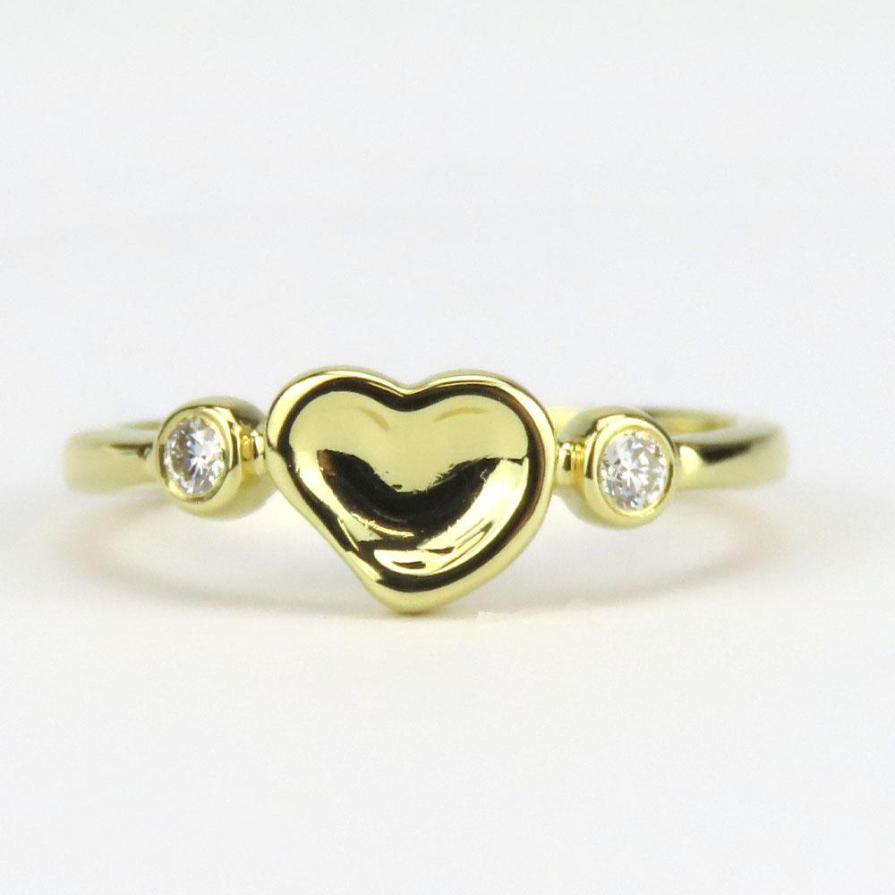 Used TIFFANY&Co. Ring Full Heart EU#48.5 K18 Yellow Gold/diamond 2.3g Yellow Gold El Saperetti