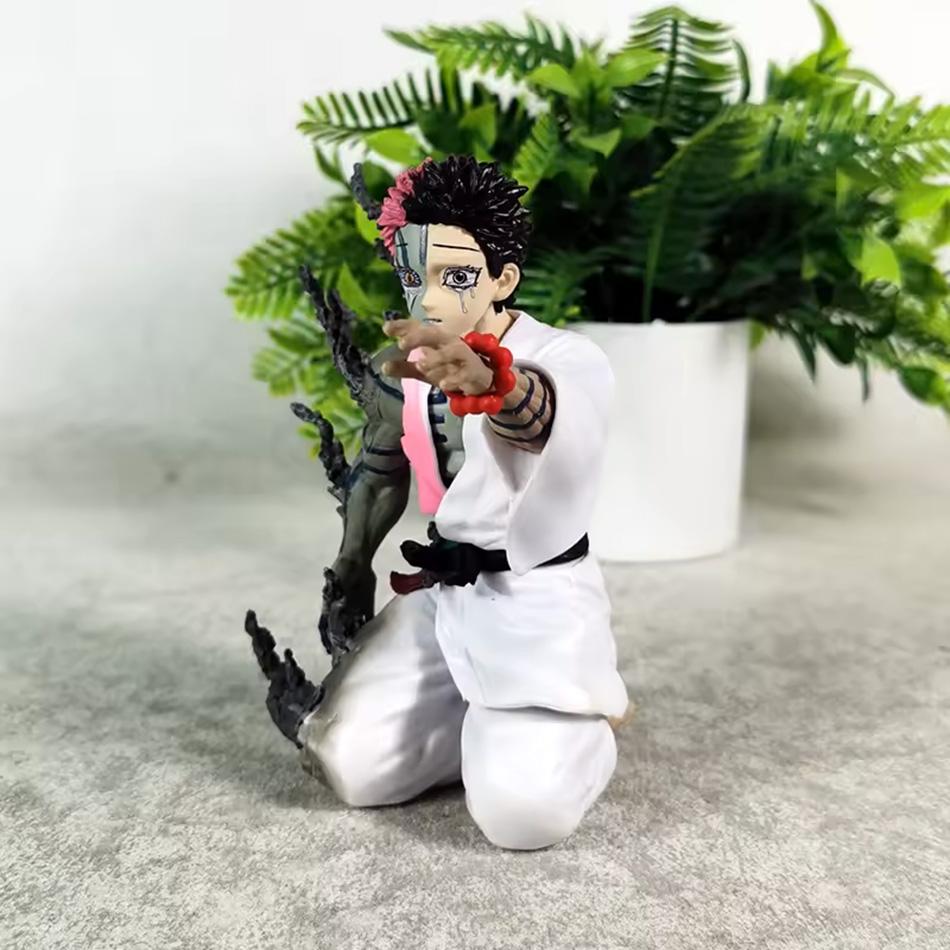 New 13cm Demon Slayer Akaza Hakuji Anime Figure Model Doll Action Figurine Pvc Decoration Peripheral Desktop Ornament Toy