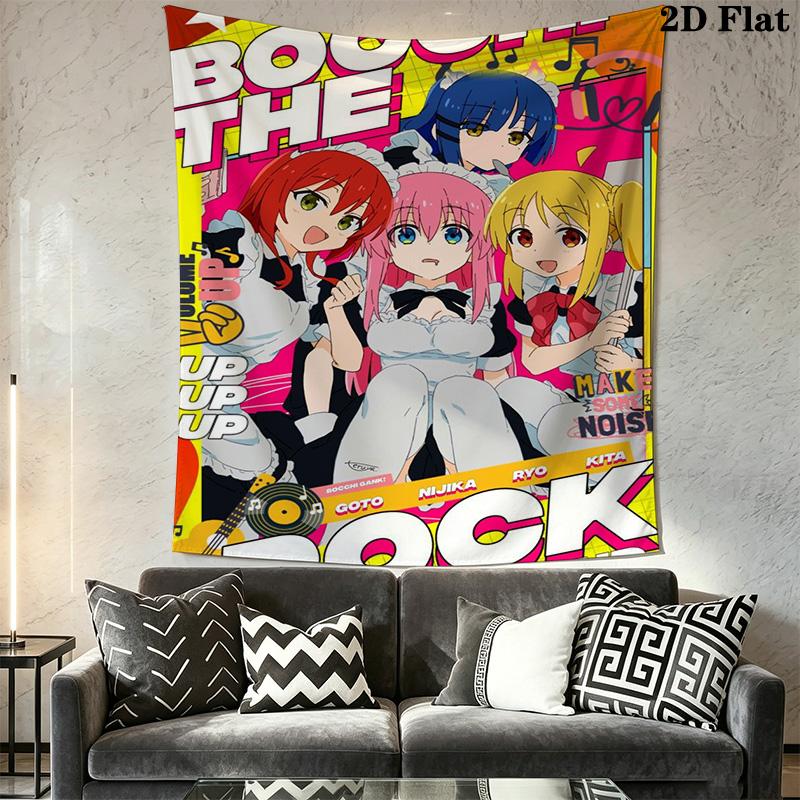 Bocchi the Rock Pattern Home Decor Tapestry, Wall Hanging, Decorative RV Wall Cloth.DGT0925198