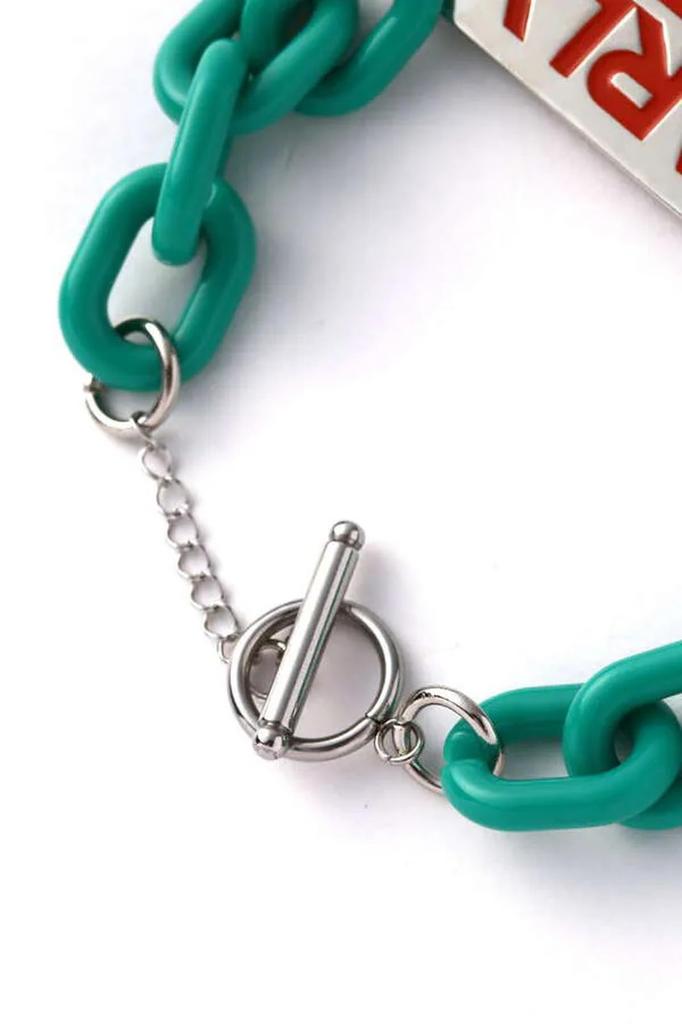 PEARLY GATES Marker (Chain Motif Bracelet) / Golf / 053-4284010 140_Peacock Green 140 FR