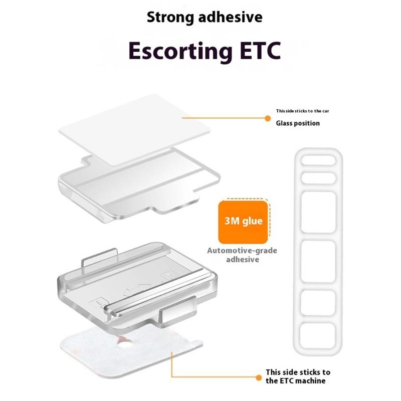 Automotive Card Bracket Secure Adhesive Removable Card Device Fixing Stand for Various Vehicle Models