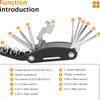 16 in 1 Portable Multi-Functional Bike Repair Tools for Bicycle Mountain Bike and Road Bike Bike Screwdriver Hex Key Set