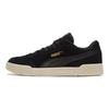 Puma Caracal Wildleder Bequeme Low-Top-Sneaker Unisex-Sneaker Schwarz Weiß Gold 370304-12