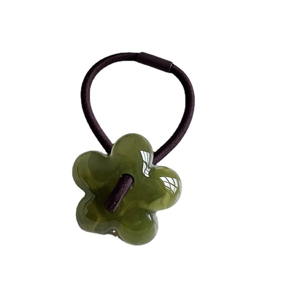 Headdress Bear Plastic Bow Flower Scrunchies Sweet Hair Ties Hair Rubber Bands Women Hair Bands