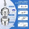 Shower Filter 20 Stage Shower Head Filter for Hard Water Cartridges Water Softener High Pressure Shower Water Filter Remove Chlorine Fluoride
