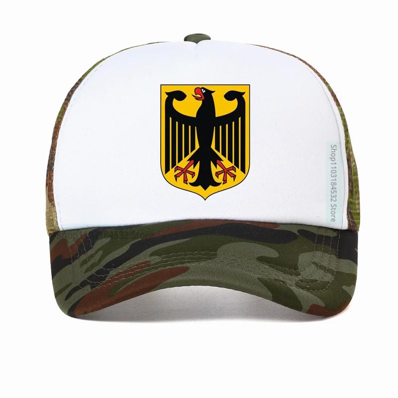 GERMAN EAGLE cap GERMANY STATE COAT OF ARMS Baseball Caps summer Breathable Mesh Trucker hats deutschland hat
