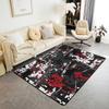 Spider Web Kids Area Rug,Black Spider Arachnid Insect Animals Indoor Floor Mat Entrance Rug for Boys Man Girls Women,Halloween Gothic Non Sl