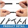 Windshield Washer Nozzle Kit 85381-AE020 250cm Washer Hose and Adapter Wiper Wash Spray Jet for Toyota Corolla 2004-2010 Plastic (Set of 6)