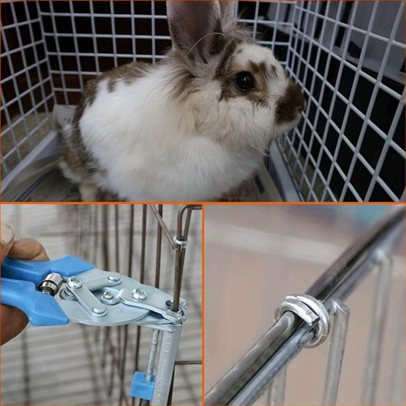 Set clește greu pentru coteț de porci cu cuie tip M Kit de scule multifuncțional pentru cuști de animale Include 600 de clipsuri pentru garduri, tapițerie și instalarea cuștilor de sârmă