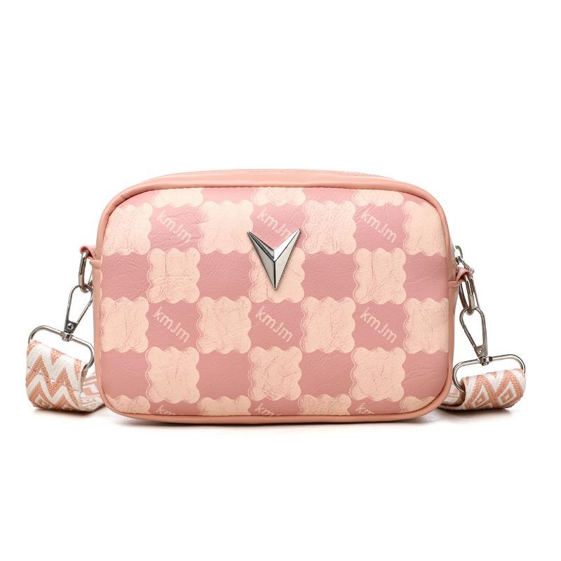 Fashion Trend High-end Sense New Style Checkerboard Messenger Bag Commuter Versatile Camera Bag