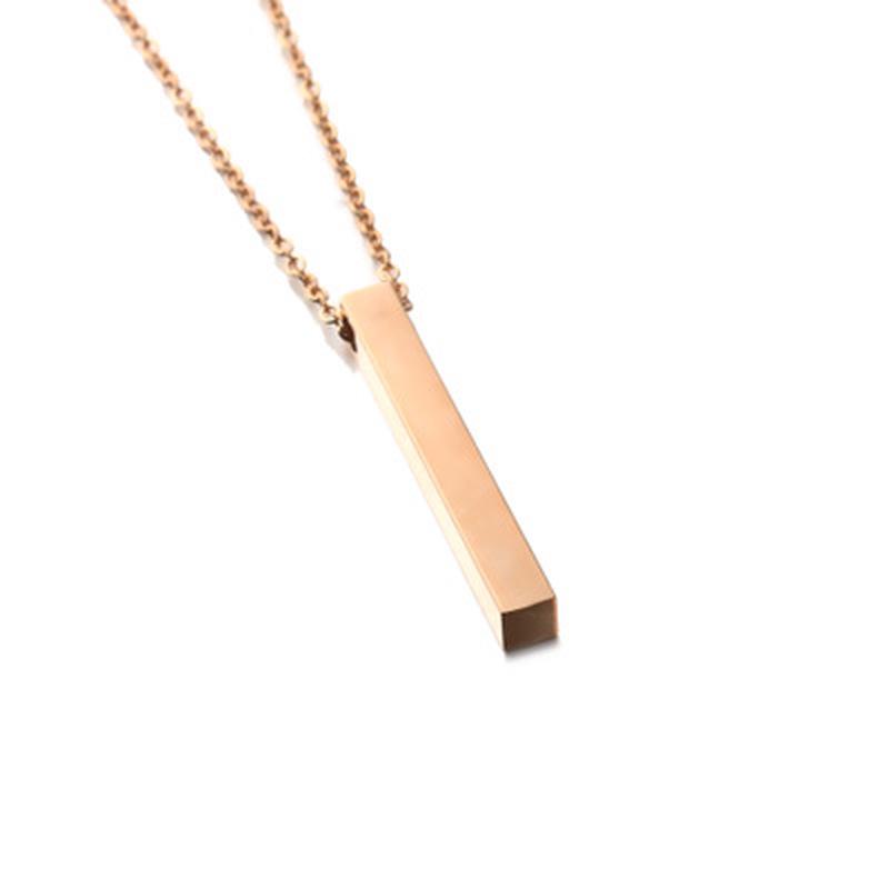 Buy Four Sides Square Bar Necklace 