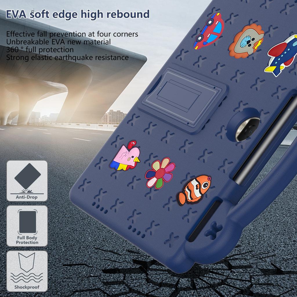 For Honor Pad 9 Tablet Case Anti-scratch EVA Cute Patterns Kickstand Cover with and Handle