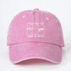 Gothic Skull Letter Printed HandWashed Baseball Cap Unisex Trucker Hat Breathable Adjustable Summer Curved Brim