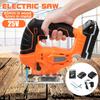 3000PM Cordless Jigsaw Adjustable Woodworking Electric Jig Saw Power Tool with 6000Mah Battery