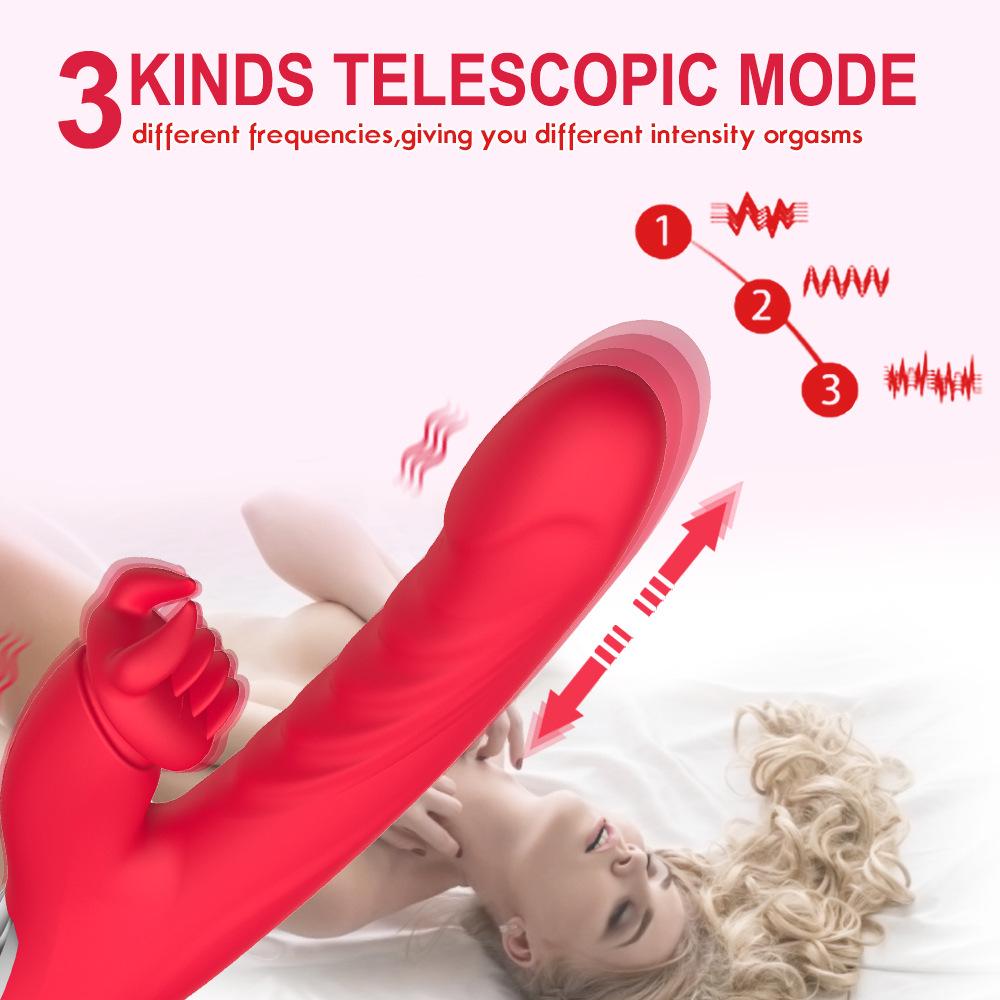 Aizhi Mei Lambo Vibrator: 10-Frequency Automatic Vibration & 3-Frequency Telescopic Female Pleaser