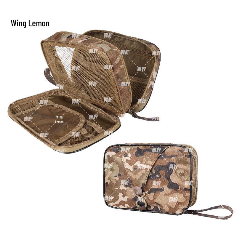 Yining Portable Tactical Toiletry Organizer Bag with Hook