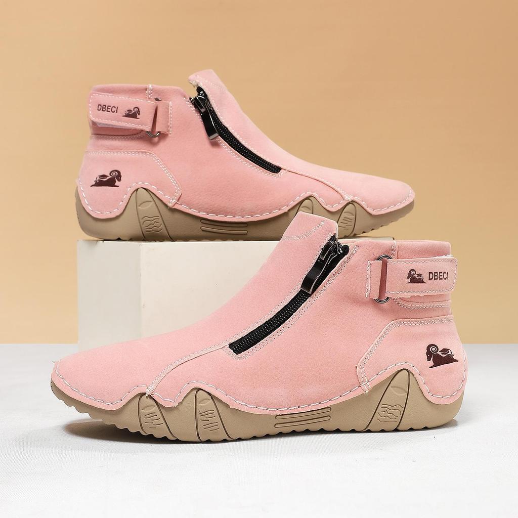 Handgenähte flache Damenschuhe - Herbst/Winter Freizeitkleidung