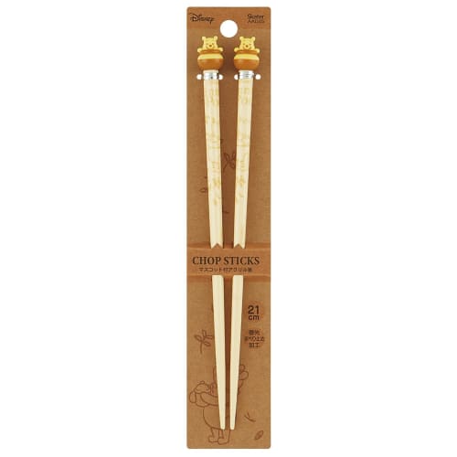 Skater Acrylic chopsticks with mascot Winnie the Pooh Disney 21cm AAD45
