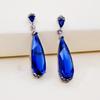 1 Paio Orecchini da Donna a Forma di Goccia d'Acqua Strass Lucenti Antiallergici Leggeri Decorazione Orecchio Gioielli Ballo di Fine Anno Cocktail Party Orecchini Pendenti