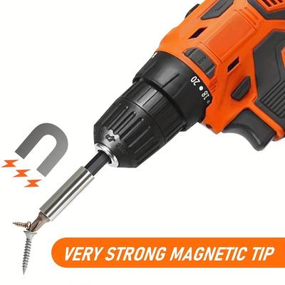 10 Pcs Magnetic Screwdriver Bit Holder Extension Set 1/4 Inch Hex Shank Drill Bit Adapter Quick Release Power Tools
