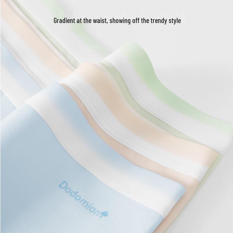 Duoduo Cotton Women's 5-Pack Mid-Waist Antibacterial Pure Cotton Panties