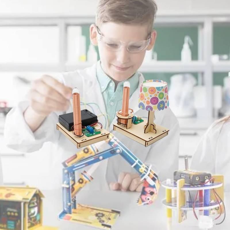 העברת כוח אלחוטית ערכת ניסוי מדעית DIY חומר עץ ניתן להתאמה אישית