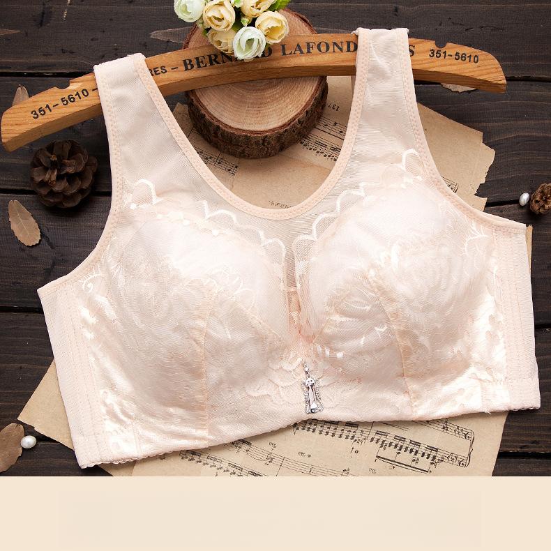 

Тонкий бюстгальтер большого размера для женщин, тонкая полная чашка со стальным кольцом, жилетного типа, собирающий бюстгальтер для женщин 44/100E бежевый