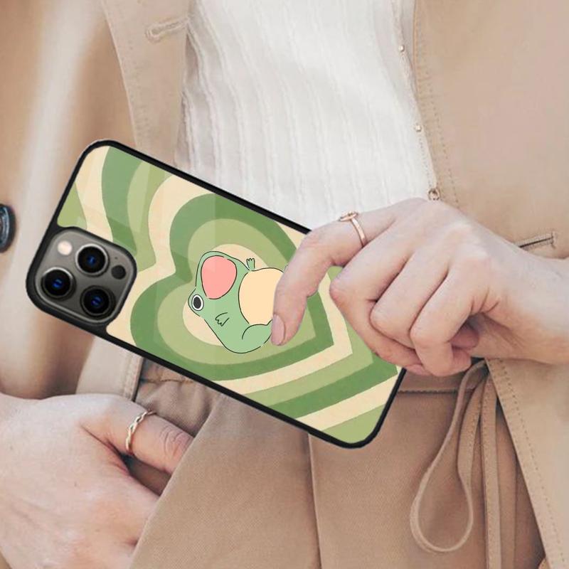 Cute Frog Magnetic Phone Case For APPLE iPhone 17 Air 16 14 13 12 Pro Max 15 Plus Wireless Charge With MagSafe Cover