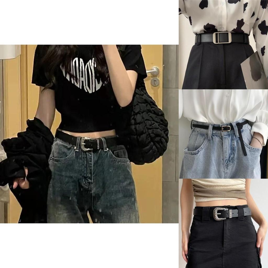 Trendy Black Pu Belt With Elegant Design For Stylish Millennial Fashionistas