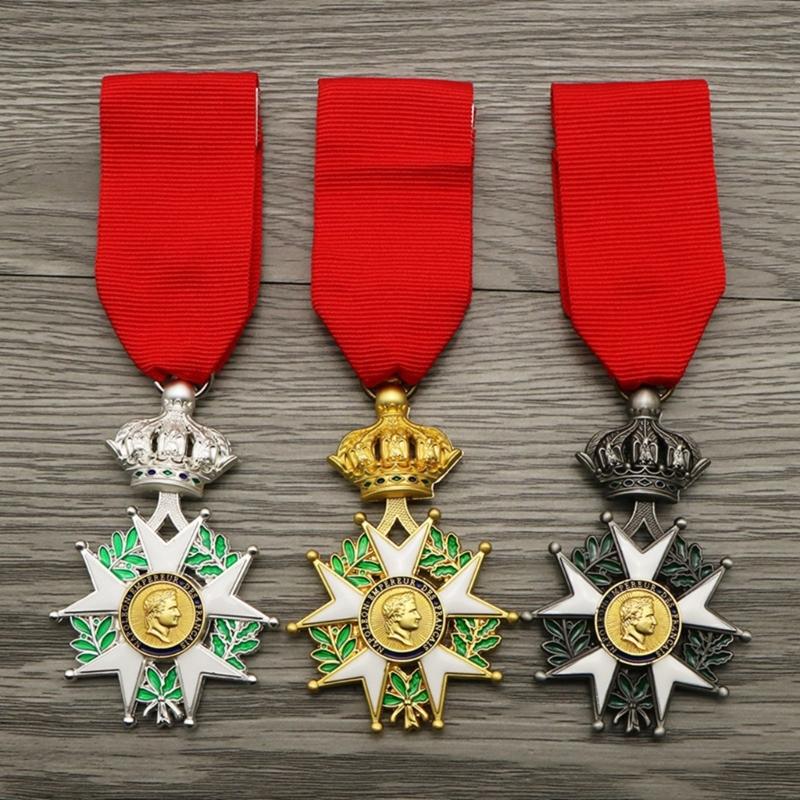 Militaries Commemorative Medals Set Napoleonic Replicas Alloy Craft For Role Play Enthusiasts Display Ready Gift Packaging