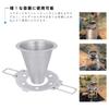 Boundless Voyage Titanium Coffee Dripper, Conical Mesh Filter, Paperless, 1-2 Cup Capacity, Foldable Holder, Lightweight, Rustproof, Compact, Reusable