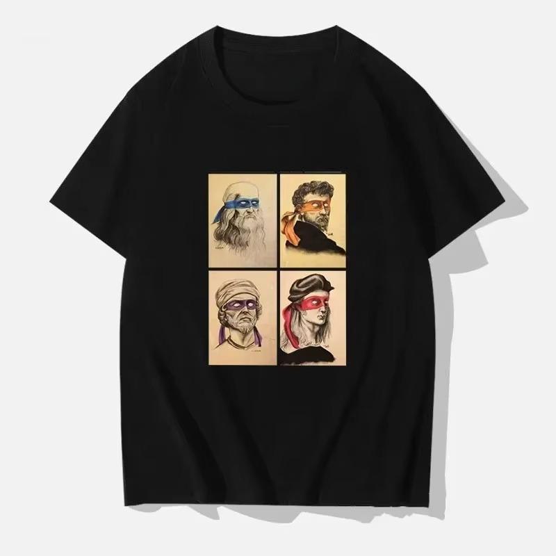 Auitumn Cotton T-shirt Graphic Streetwear By Renaissance Ninja Artists Fashion Streetwear Shirt  Graphic T Shirts Funny Clothes