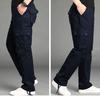 Spring and Autumn Men's Multi-Pocket Casual Pure Cotton Loose Straight-Leg Trousers