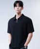Dibala Patented Half-Zip Polo Shirt With Shoulder Pads, Short Sleeve Dibala Signature Suit