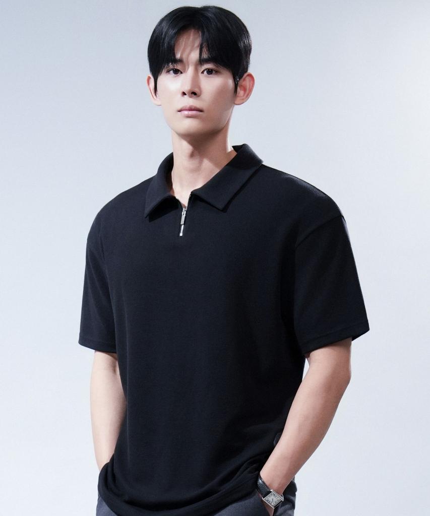 Dibala Patented Half-Zip Polo Shirt With Shoulder Pads, Short Sleeve Dibala Signature Suit