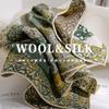 70% Wool 30% Real Silk Scarf Women Shawls Wraps Foulard High Quality Scarves Pashmina Female Hijab Bandana Bufanda Kerchief