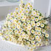 6Pcs 30-Head Artificial Chamomile Flower Bouquet Lifelike Silk Daisy for Home Wedding Decor No-Wilt Easy-Care Wedding Flower Props for Centerpieces