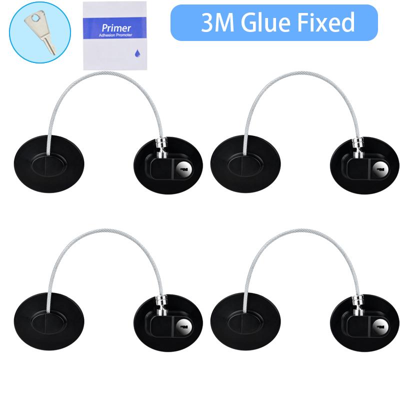 4PCS Children Safety Lock Refrigerator Door Lock  Baby Safety Home Window Lock Child Locks Child Protection On The Cupboard