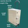 Large Capacity Tool Trolley Case Stainless Steel Tool Box Multi-functional Tools Storage Box Waterproof Hardware Organizer Boxes