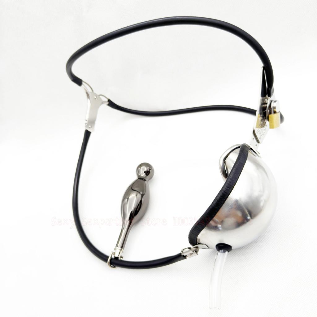 Zařízení pro cudnost z nerezové oceli Mužské kalhoty s pásem cudnosti zabalené Zámek cudnosti s kohoutí klecí Uretrální katetr Sex Bondage