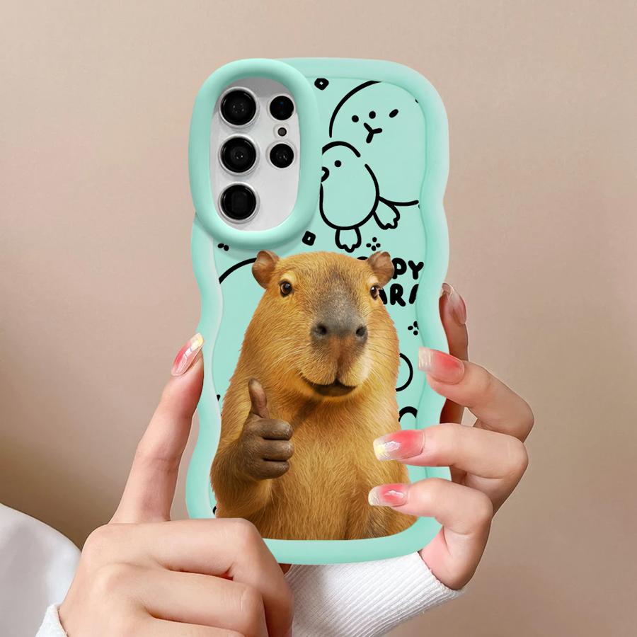 Capybara Cute Fashion Case for Samsung Galaxy S22 Ultra S25 A25 S21 S24 A26 S20 FE S23 Plus Soft Phone Cover A54 A34 A24 A36 A35