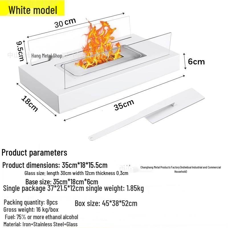 Portable Indoor/Outdoor Tabletop Fireplace: Small Decorative Real Fire Stove