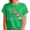 Life Is Short Buy Plants Life Garden Quote Floral Unisexs TShirts Tee Top Ta91