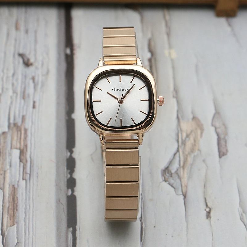 New Luxury Ladies Quartz Watch Fashion Simple Gold Women Stainless Steel Clock Wristwatches Gifts Montre Femme