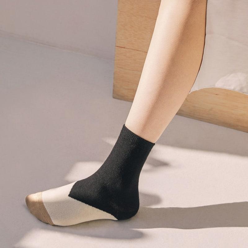 Abiruz Women's Casual Socks WBT-37 Black 3-Piece Set