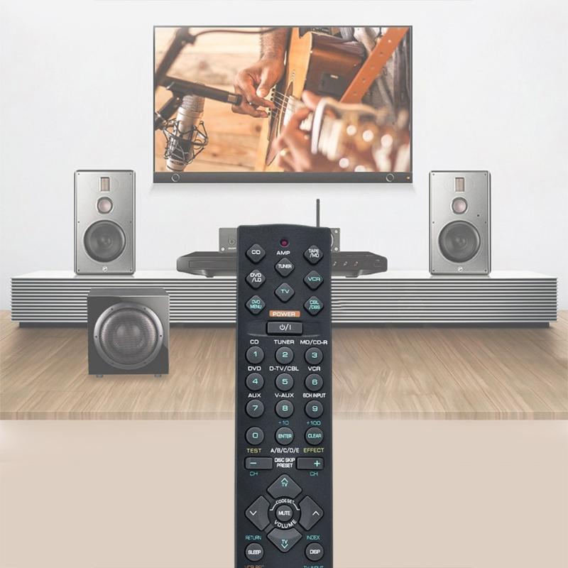 RAV206 V694090US Remote Control for Receiver Models HTR-5450 AX-596 YHT34 RX-V495 Comfortable Easy Grip