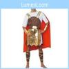 Auffälliges Goldener Krieger Kostüm für Männer Perfekt für Cosplay und Bühnenauftritte